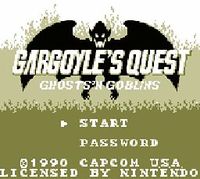 une photo d'Ã©cran de Gargoyle s Quest sur Nintendo Game Boy